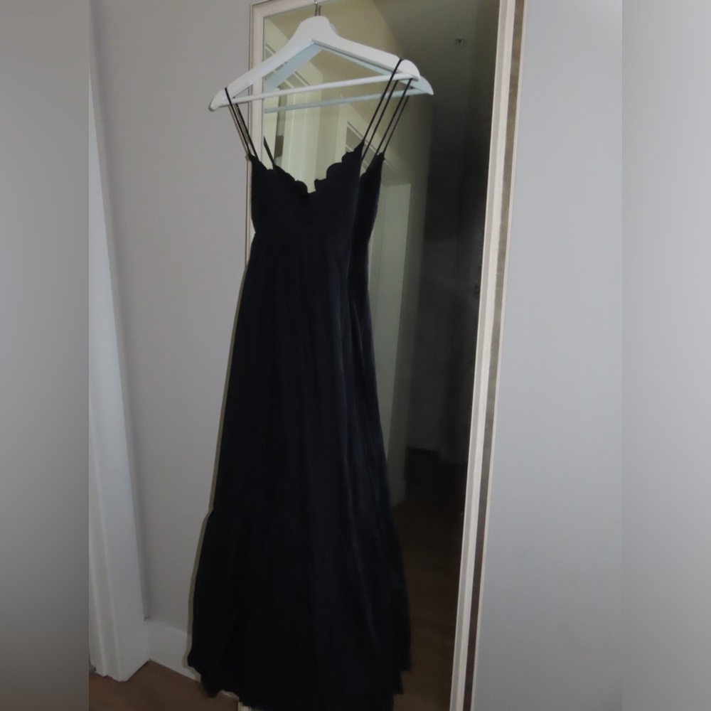 Navy Zara Maxi Dress